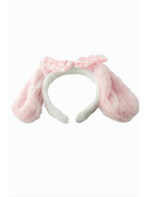 Renklime Tavşan Kulaklı Fiyong Yünlü Taç
