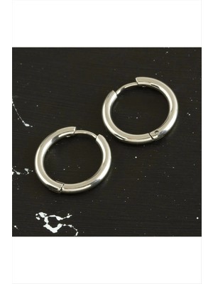 Renklime Çelik Halka Küpe 1,5 cm