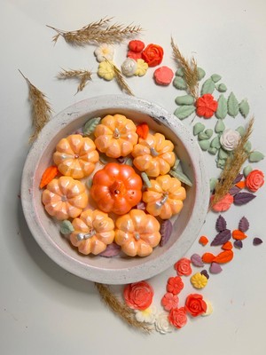 Lilac Mum El Yapımı  Balkabağı Mum