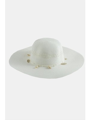 Renklime Deniz Kabuğu Hasır Şapka