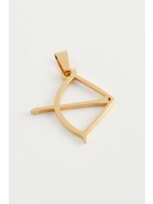 Renklime Yay Ok Çelik Kolye Ucu 2,5 cm