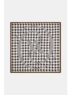 Vakko Twill Ipek Eşarp - 27263 - Kahverengi