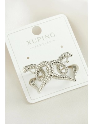 Renklime Xuping Kalp Lüks Çelik Küpe