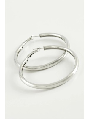 Renklime Boru Halka Küpe 4,5 cm