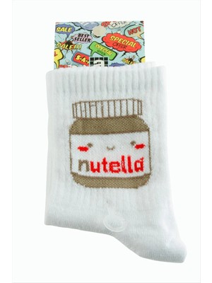 Renklime Çikolata Kolej Çorap 8*28