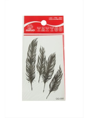 Renklime Yaprak Tattoo Dövme Sticker