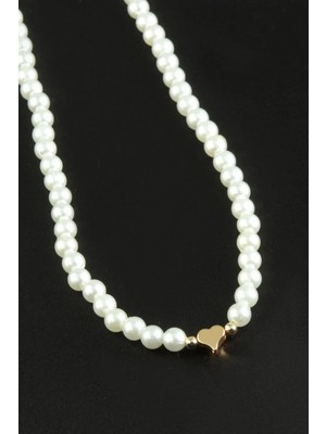 Renklime Kalp Inci Kolye