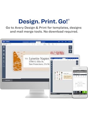 Skygo Beslemeli Suya Dayanıklı Yazdırılabilir Nakliye Etiketleri, 3-1/3" x 4", Beyaz, 300 Boş Posta Etiketi (5524)