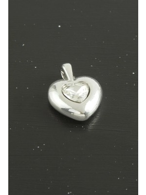 Renklime Kalp Zirkon Taşlı Tek Kulplu Aparat 1 Adet