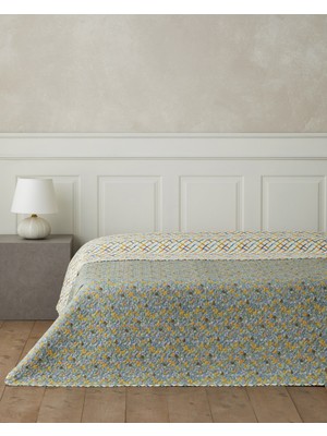 English Home Bloom Rhombus  Tek Kişilik Çok Amaçlı Örtü 160X220 cm Yeşil