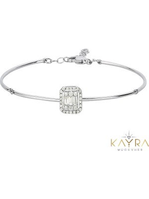 Kayra Mücevher Baget Pırlanta Taşlı Bileklik PÇB01