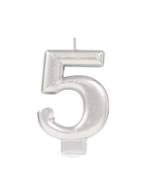 Skygo 5 Rakam Mum Gümüş Renk