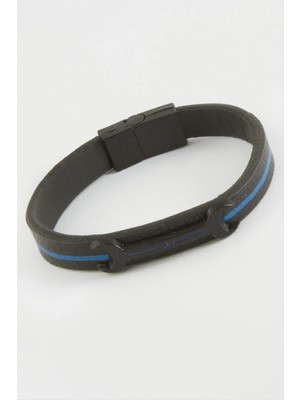 Renklime Anahtar Mıknatıslı Suni Deri Bileklik