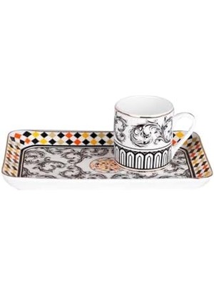 Skygo Art Margery Tepsili Kahve Fincan Seti