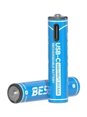 Ecoport Aaa Şarj Edilebilir 2'li 1.5V Usb-C Ince Pil