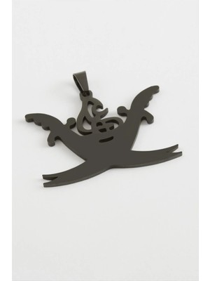 Renklime Zülfikar Çelik Kolye Ucu 4,5 cm