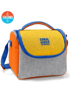 Coral High Kids Gri Sarı Thermo Beslenme Çantası 37121