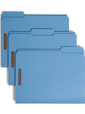 Skygo Bağlayıcı Dosya Klasörü, 2 Bağlantı Elemanı, Güçlendirilmiş 1/3 Kesimli Tab, Mektup Boyutu, Mavi, Kutu Başına 50 (12040)