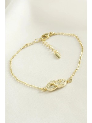 Renklime Sonsuzluk Zirkon Taşlı Çelik Bileklik