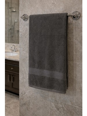 Tekstil Stokları Pamuklu 70X140 cm Düz Renk Banyo Havlusu