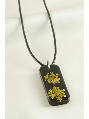 Renklime Sultanotu Dikdörtgen Epoksi Kolye