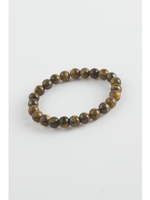 Renklime Çocuk Kaplangözü Doğaltaş Bileklik 6 mm