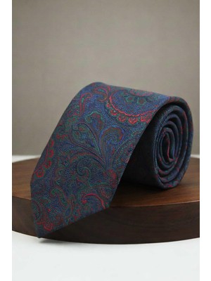 Kravatkolik Yeşil - Kırmızı Şal Kravat