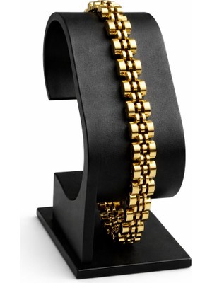 Asmentum Paslanmaz Çelik Gold Erkek Bileklik