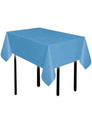 Benim Marifetlerim - Düz Mavi Doğum Günü Masa Örtüsü 137 * 183