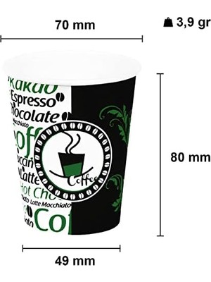 Aygün Cup 7 Oz 180 ml Karton Bardak Otomat 300 Adet Kalın Bardak