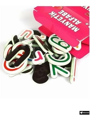 Oyuncak Manyetik Mıknatıslı Türkçe - Ingilizce Harfler ve Sayılar Eğitici Alfabe ve Sayı Magnet