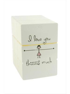 Renklime I Love Yazılı Bileklik Kartı 200 Adet