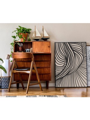 Ninastore Minimalist Soyut Çizgiler Indirilebilir Sanat Baskısı / Orta Çağ Modern Yemek Odası Duvar Dekoru / B