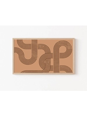 Ninastore Samsung Tv Çerçeve Sanatı / Soyut Çerçeve Sanatı / Tv Için Dijital Sanat / Boho Sanatı / Toprak Tonl