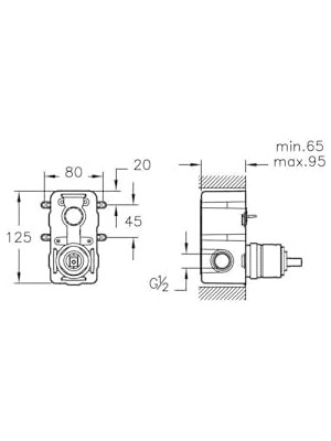 Root Round A41949 Banyo Bataryası, Sıva Altı Grubu