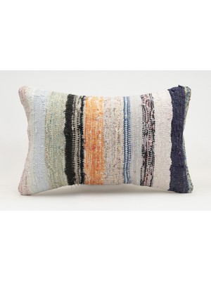 Kilim Wholesale El Yapımı Kilimden Yapılmış Vintage Kırlent Kılıfı, Yün, 30X50 cm