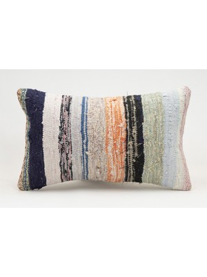 Kilim Wholesale El Yapımı Kilimden Yapılmış Vintage Kırlent Kılıfı, Yün, 30X50 cm