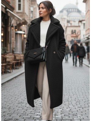 Barbora Astarlı Welsoft Peluş Kadın Kışlık Şık Ceket