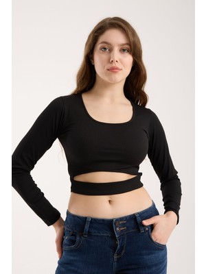 Modazeyosh Kadın Pencere Detay Bluz