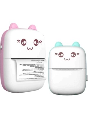 Ecoport Sevimli Mini Taşınabilir Yazıcı Printer