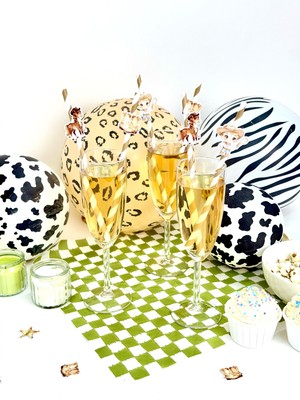 Fluparty Kovboy Tema Pipet Seti - Cowboy Parti Pipeti