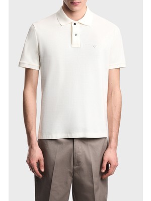 Emporio Armani % 100 Pamuk Slim Fit Düğmeli Polo Erkek Polo EM005239 AF10497 U1055