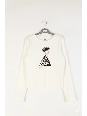 bebexy Beyaz Fitilli Desenli  Body