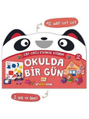 Bi Kutu Oyun Eğlenceli Tasarımlı Bi Kutu Cırt Cırtlı Etkinlik Kitabım - Okulda Bir Gün 2 Yaş ve Üzeri İçin