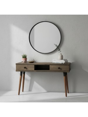 Mobenta Modest Entry | Masif Ahşap Dresuar, 2 Çekmece & 1 Bölme - 120 Cm, Cv