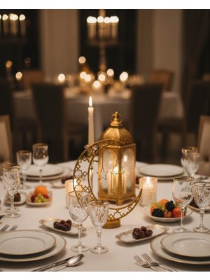 Shopwave 3D Hilal Dekorasyonu Özel Baskı Premium Tasarım