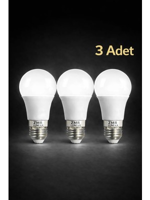 ZMR Lumıxa 10 Watt 810 Lm Beyaz Renk Ampul 3 Adet