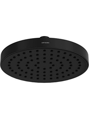 Artema Base Round Duş Başlığı 1f 200 Mat Siyah A4590436
