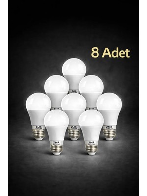 ZMR Lumıxa 10 Watt 810 Lm Beyaz Renk Ampul 8 Adet