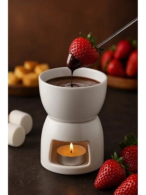 Ecoport Porselen Fondü Seti